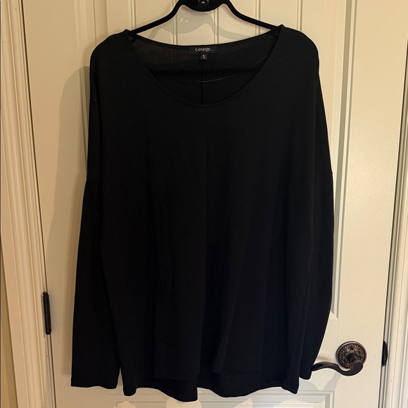 George Black Crew Neck Sweater Women’s Size XL - Picture 1 of 7